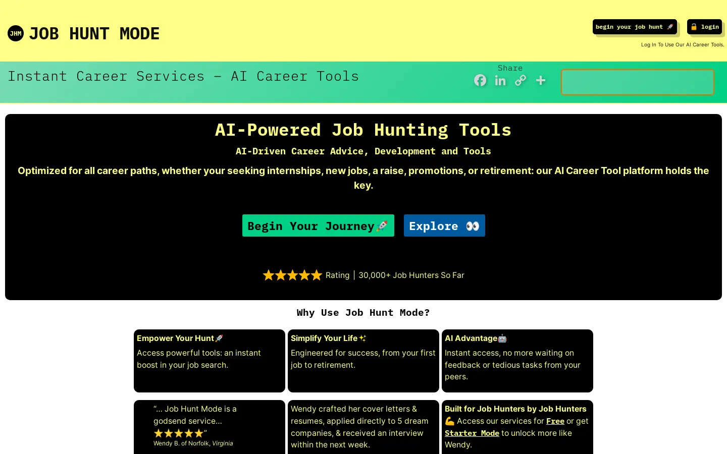 Job Hunt Mode