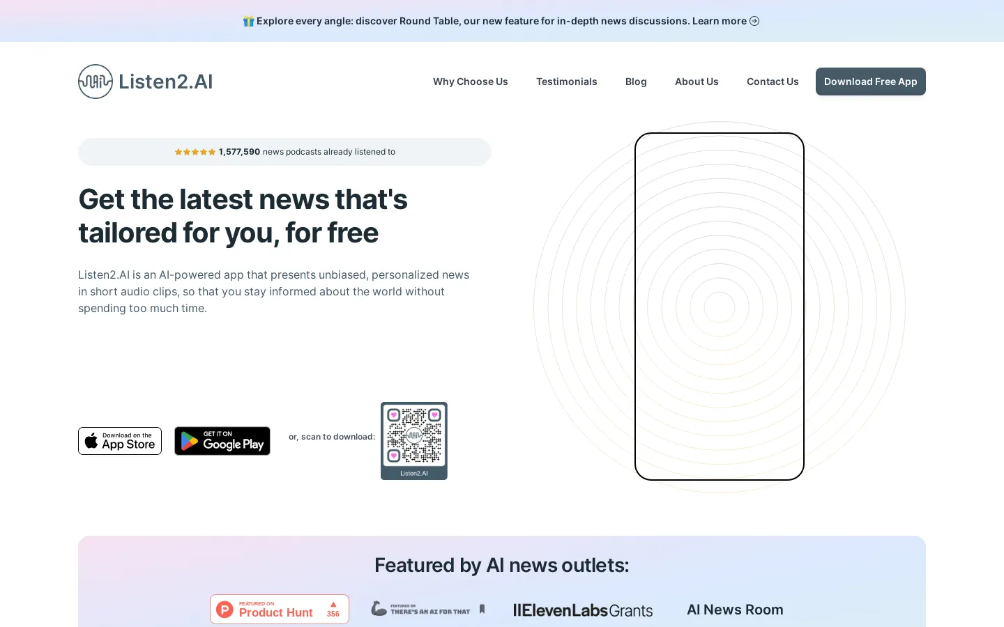 Listen2.AI - News & Podcasts