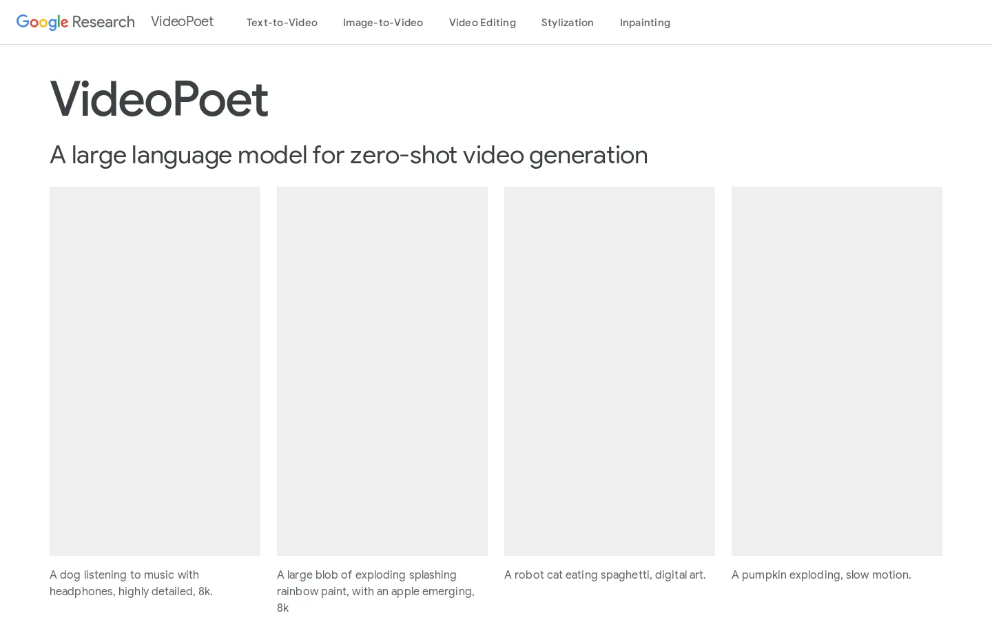 VideoPoet by Google