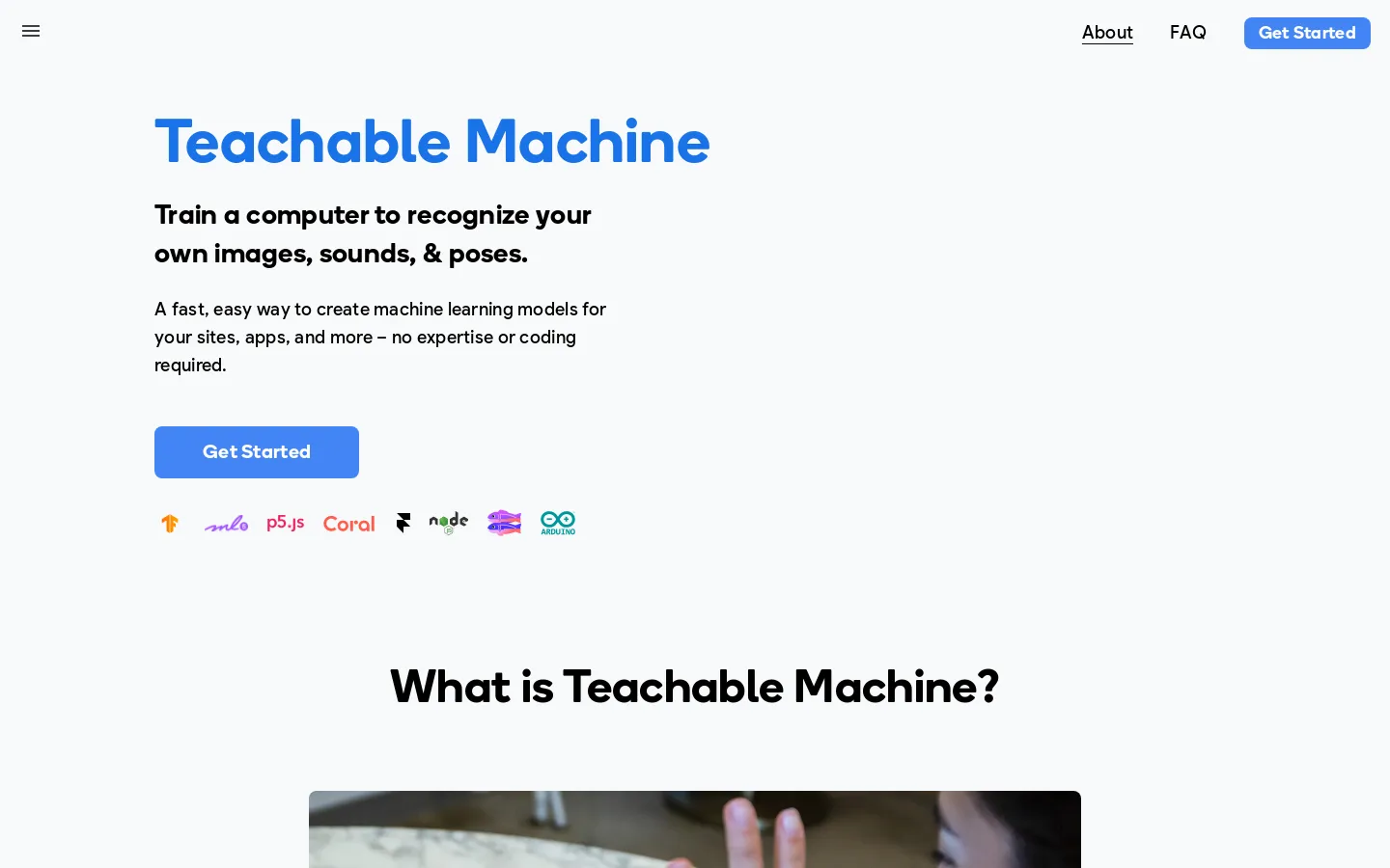 Teachable machine