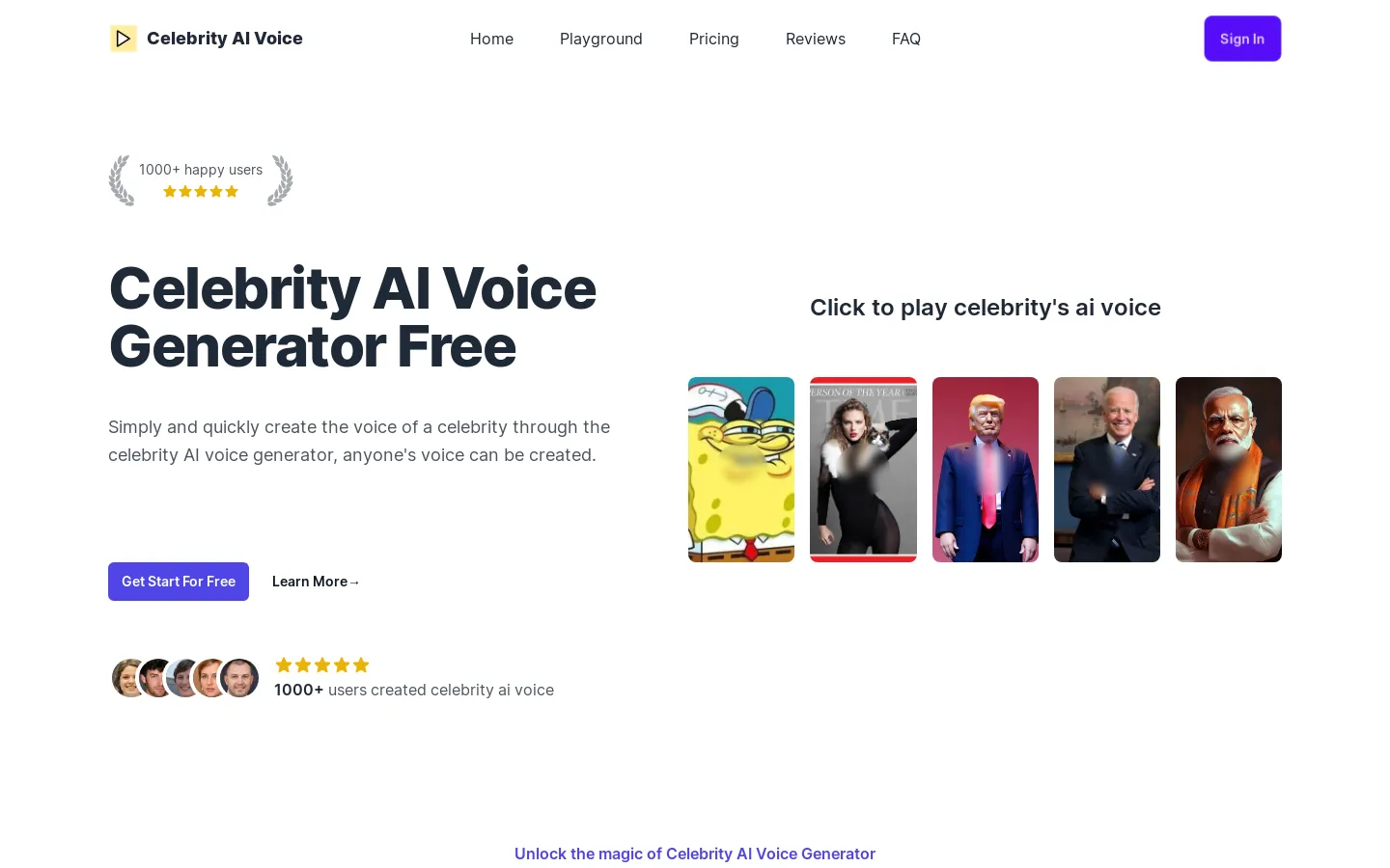 Celebrity AI Voice