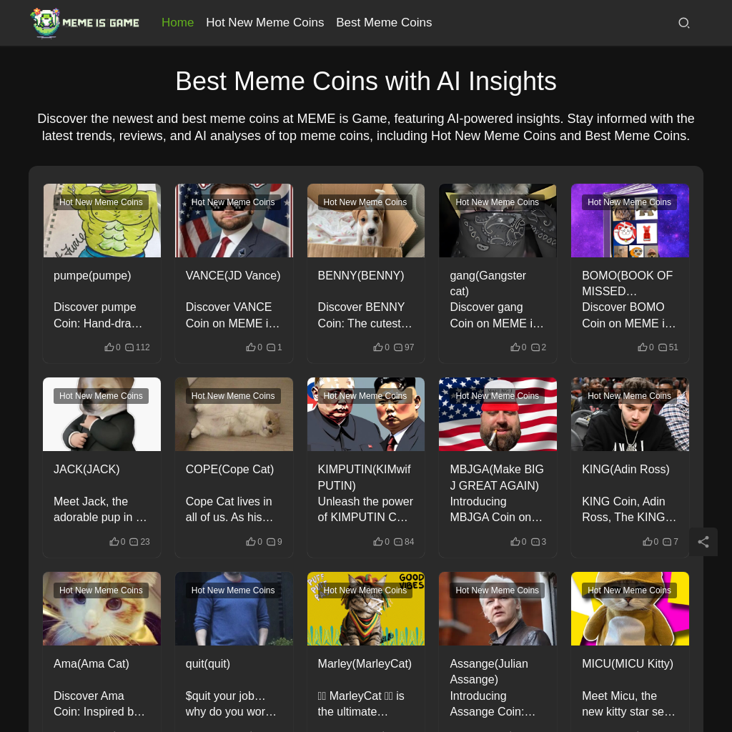 MEME is game