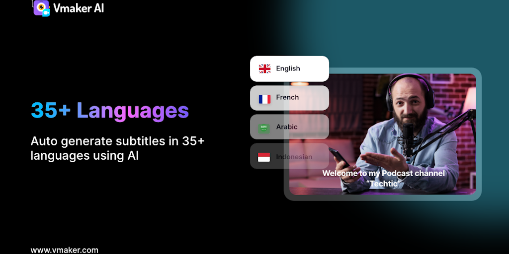 AI Subtitle Generator by Vmaker AI