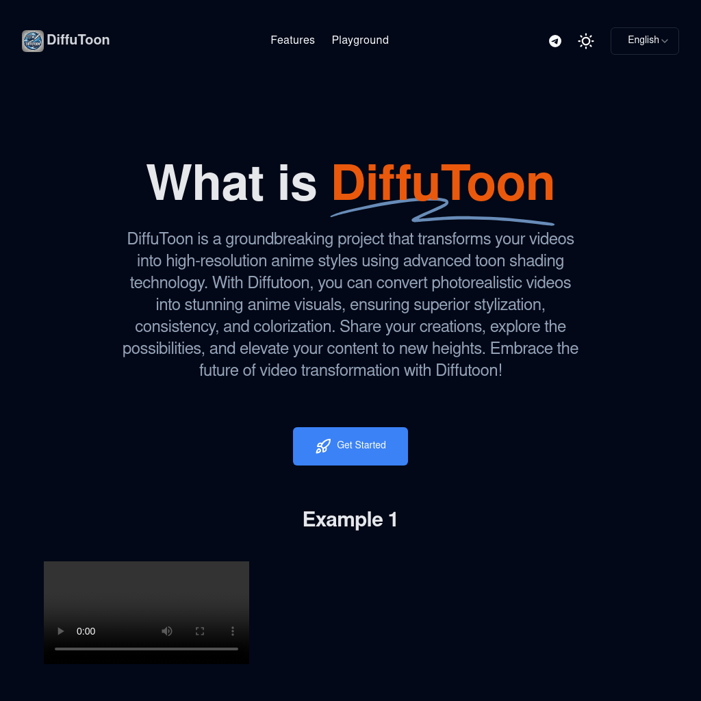 Diffutoon: Video to Anime