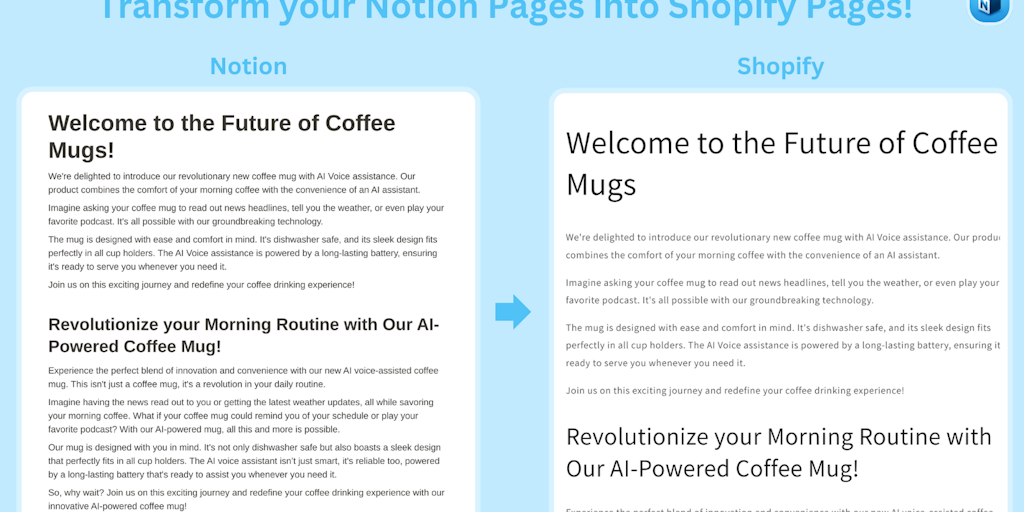 Notionfy Landing Page Builder