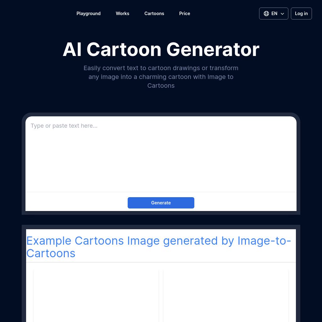 Image to cartoons ai cartoon generator cartoon character generation
