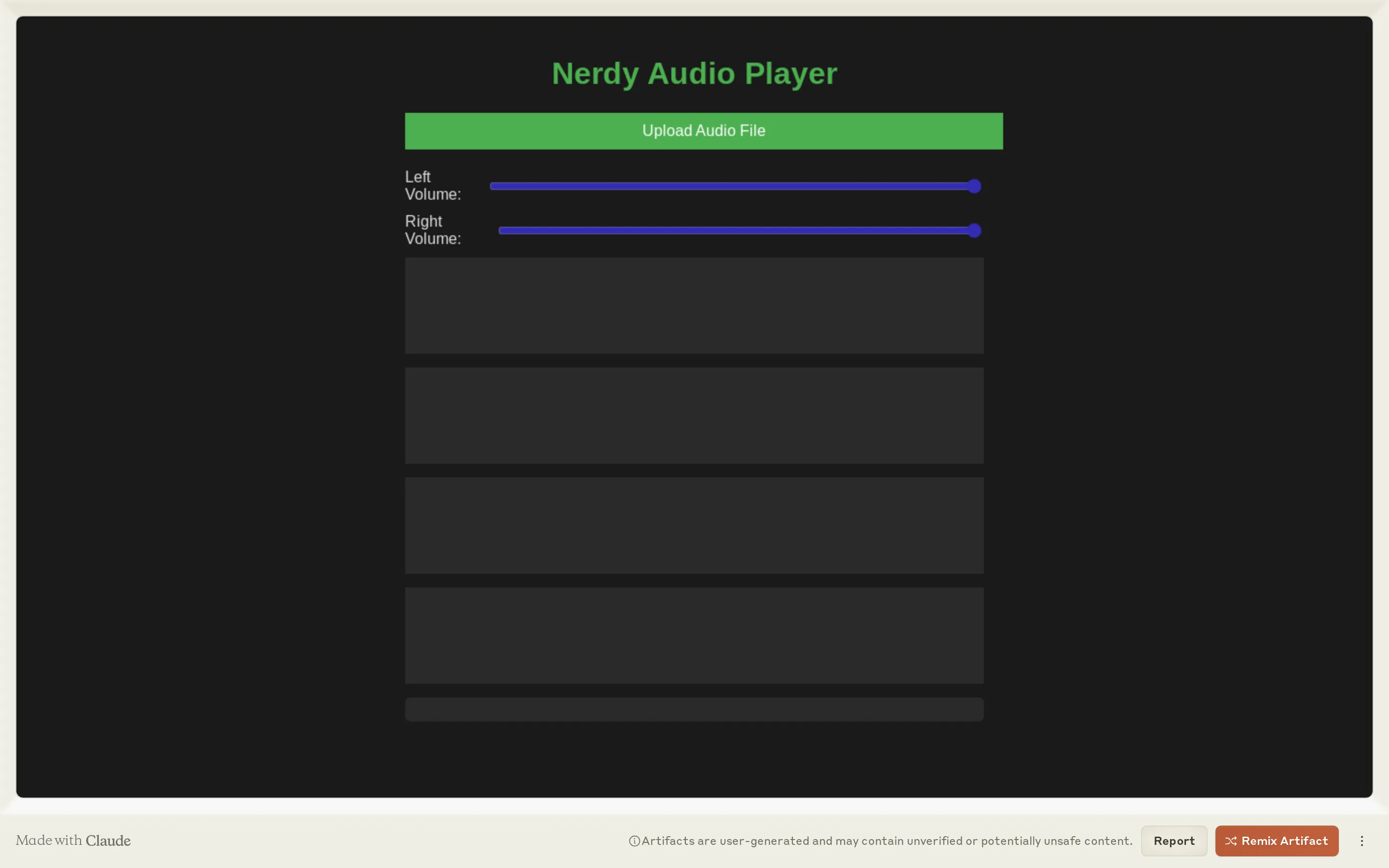 Nerdy Audio Player