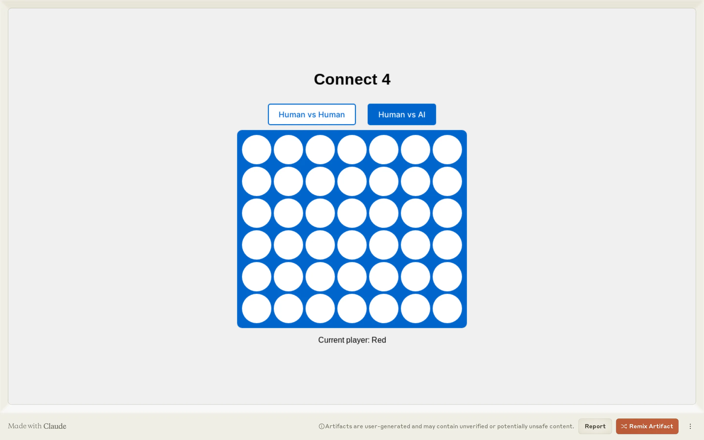 Connect 4 Web App