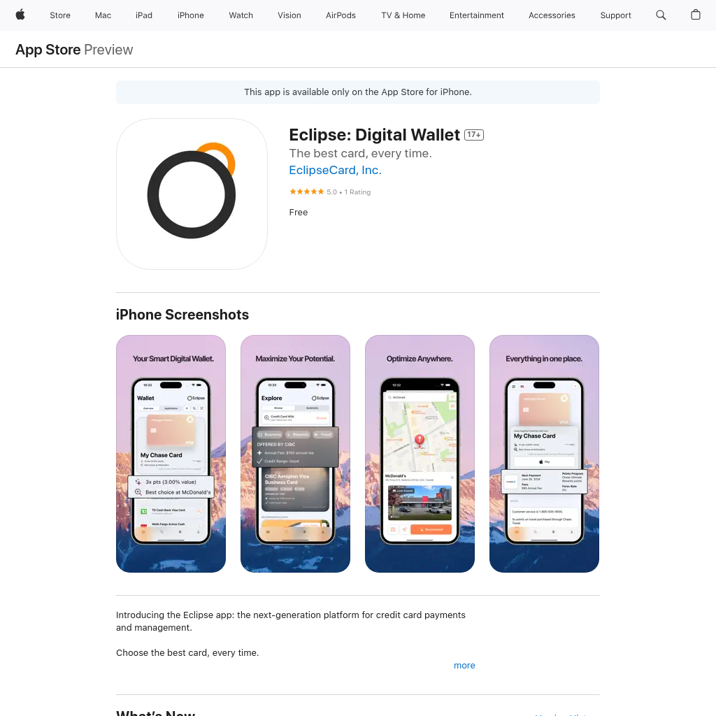 Eclipse: Digital Wallet