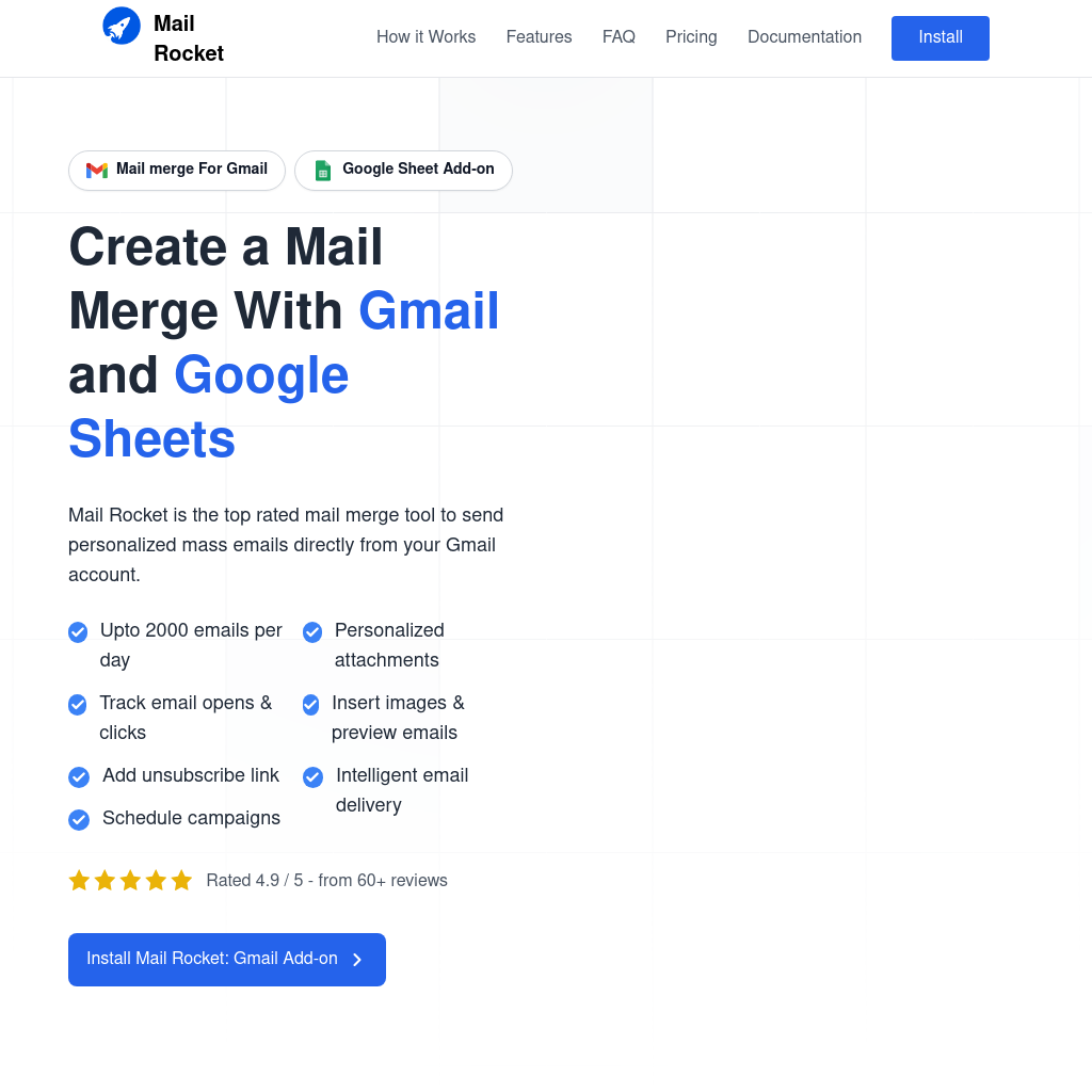 Mail rocket create a mail merge with gmail google sheets aistage