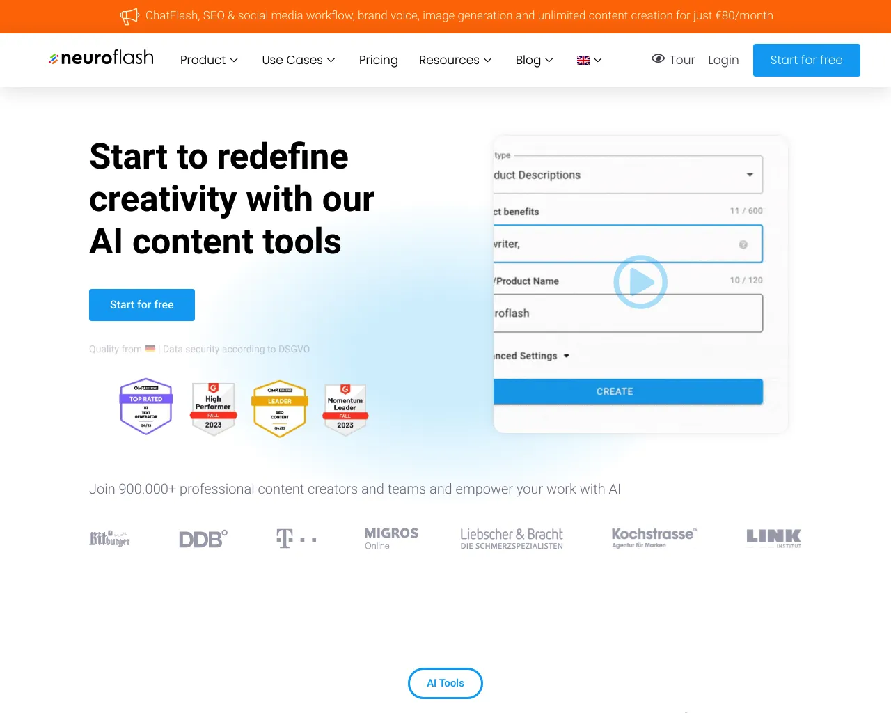 Neuroflash preview