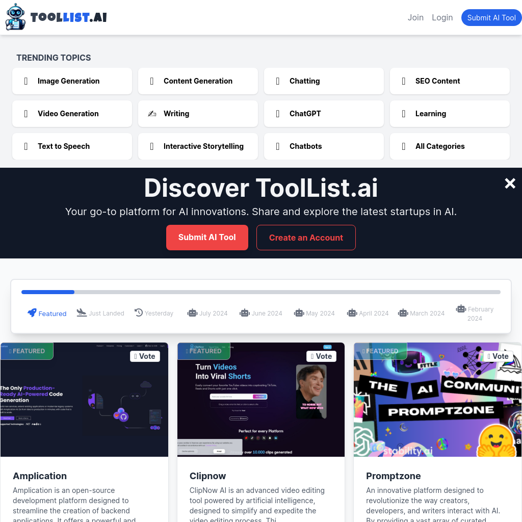 Top AI Tools List