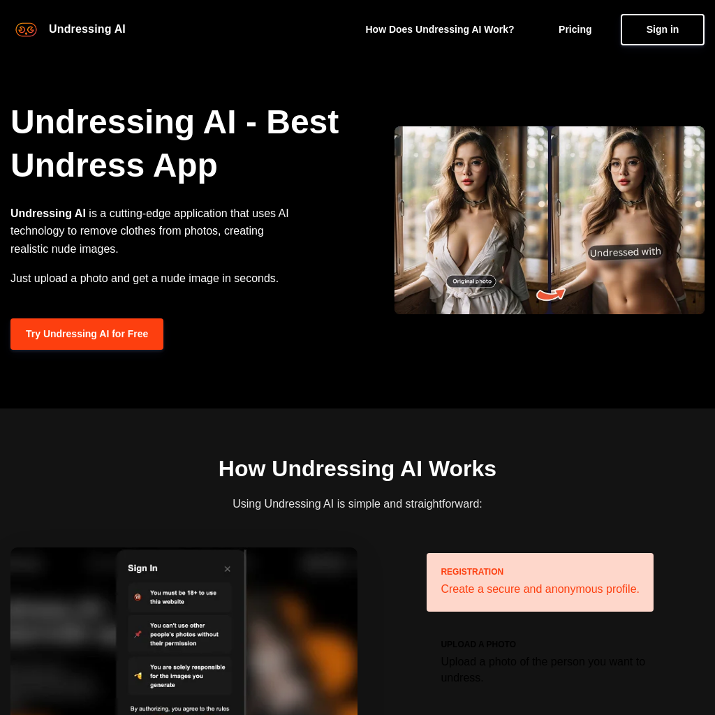 Undressing AI - AI-Powered Photo Undress App - DokeyAI