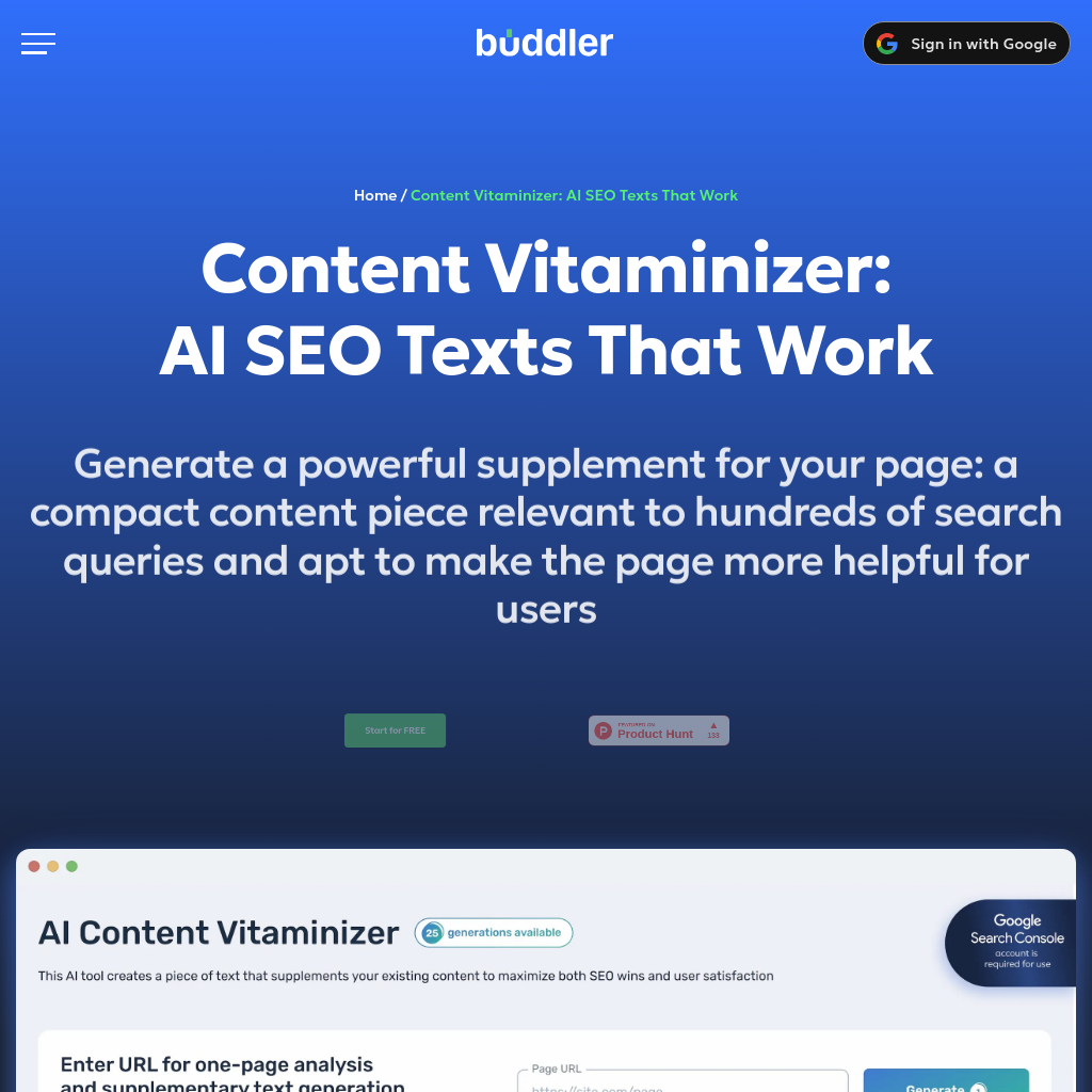 Content Vitaminizer