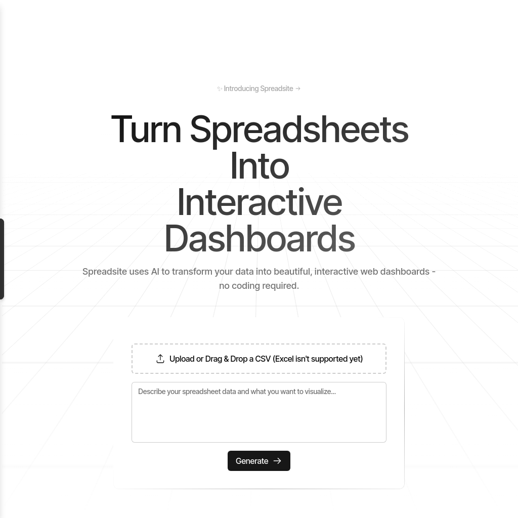 Spreadsite