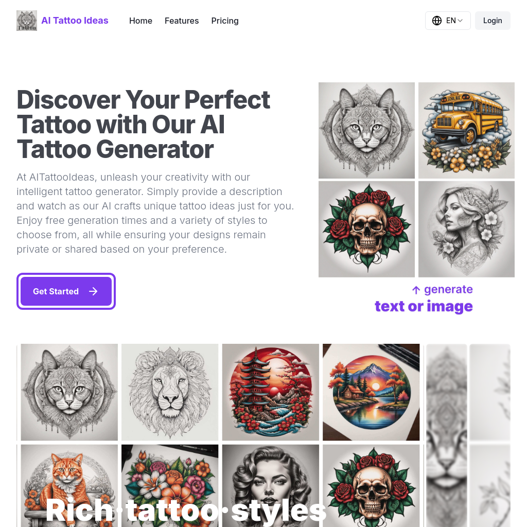 AI Tattoo Generator